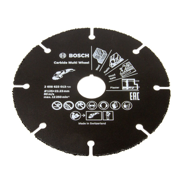 Carbide Multi Wheel 125 mm, Hartmetall Trennscheibe für den universellen Einsatz