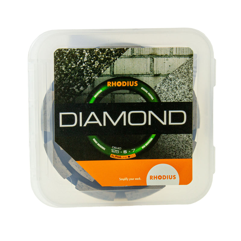 DS 40 Diamantschleiftopf, Ø 125 x 5,0 x 7,0 x 22,23 mm, Universal Beton