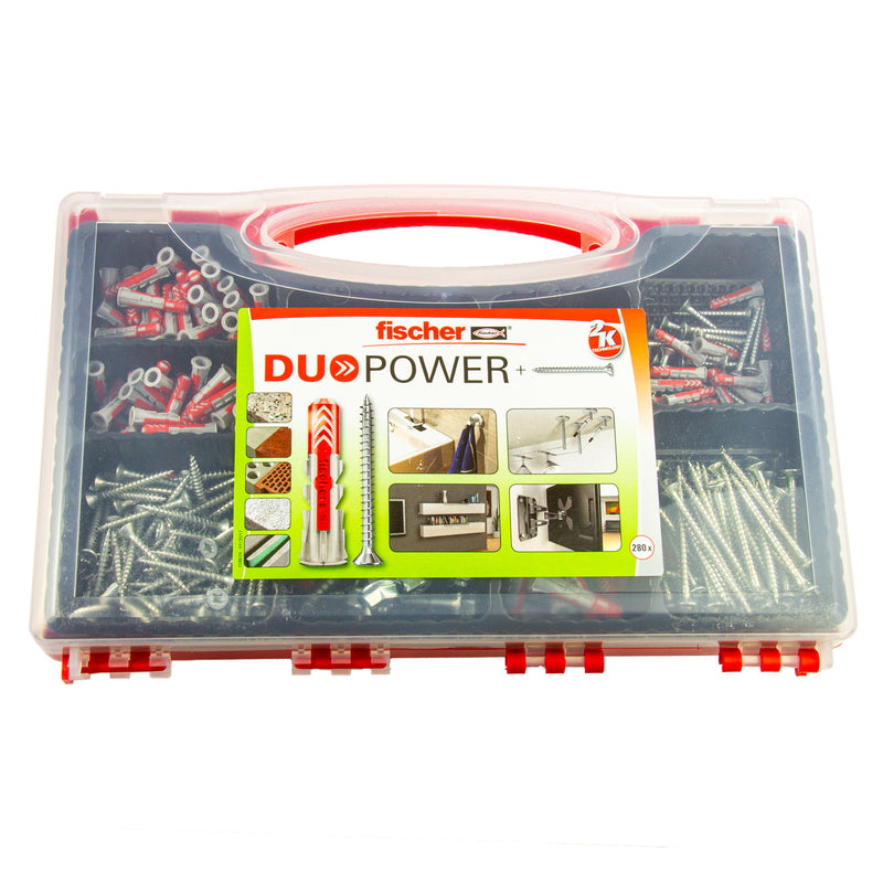 Redbox DuoPower + Schrauben, Dübel & Schrauben in einer Box