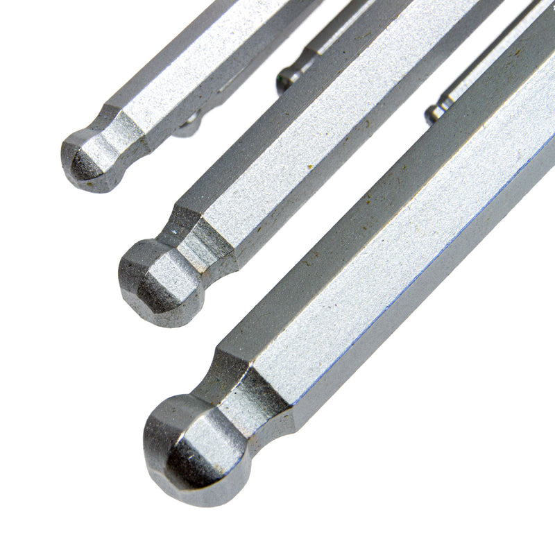9-tlg. Stiftschlüssel-Set HEX 1.5 - 10 mm (Innensechskantschlüssel, Winkelschlüssel)
