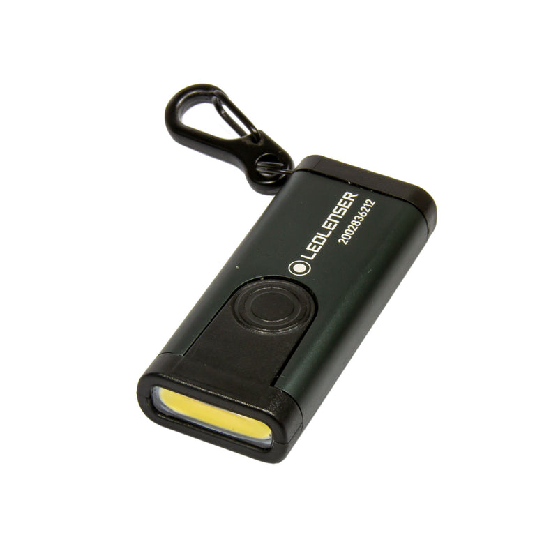 K4R Mini-Taschenlampe / Schlüsselringlampe mit max. 60 Lumen, Schwarz, Akkubetrieb
