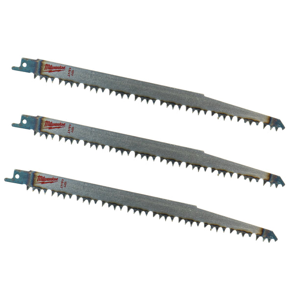 3 x Säbelsägeblatt 240 mm für schnelle Baumschnitte & Wurzelschnitte (S 1531 L, 4 / 5 TPI, Holz & Grünholz bis 190 mm)