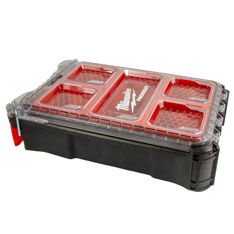 Packout Compact-Organiser inkl. 5 Sortierboxen (IP65 Schutzklasse, Transparenter Deckel, aus stoßfesten Polymeren)
