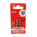 Shockwave Schrauberbit 1/4" für Schlagschrauber (Bits wählbar: TX | PH | PZ | HEX | SL | TX BO, Länge: 25 / 50 / 90 mm)