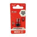 Shockwave Schrauberbit 1/4" für Schlagschrauber (Bits wählbar: TX | PH | PZ | HEX | SL | TX BO, Länge: 25 / 50 / 90 mm)