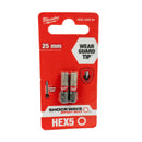 Shockwave Schrauberbit 1/4" für Schlagschrauber (Bits wählbar: TX | PH | PZ | HEX | SL | TX BO, Länge: 25 / 50 / 90 mm)