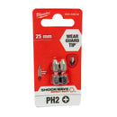 Shockwave Schrauberbit 1/4" für Schlagschrauber (Bits wählbar: TX | PH | PZ | HEX | SL | TX BO, Länge: 25 / 50 / 90 mm)