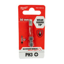 Shockwave Schrauberbit 1/4" für Schlagschrauber (Bits wählbar: TX | PH | PZ | HEX | SL | TX BO, Länge: 25 / 50 / 90 mm)