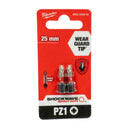 Shockwave Schrauberbit 1/4" für Schlagschrauber (Bits wählbar: TX | PH | PZ | HEX | SL | TX BO, Länge: 25 / 50 / 90 mm)