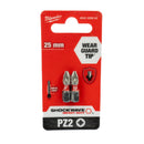 Shockwave Schrauberbit 1/4" für Schlagschrauber (Bits wählbar: TX | PH | PZ | HEX | SL | TX BO, Länge: 25 / 50 / 90 mm)