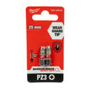 Shockwave Schrauberbit 1/4" für Schlagschrauber (Bits wählbar: TX | PH | PZ | HEX | SL | TX BO, Länge: 25 / 50 / 90 mm)