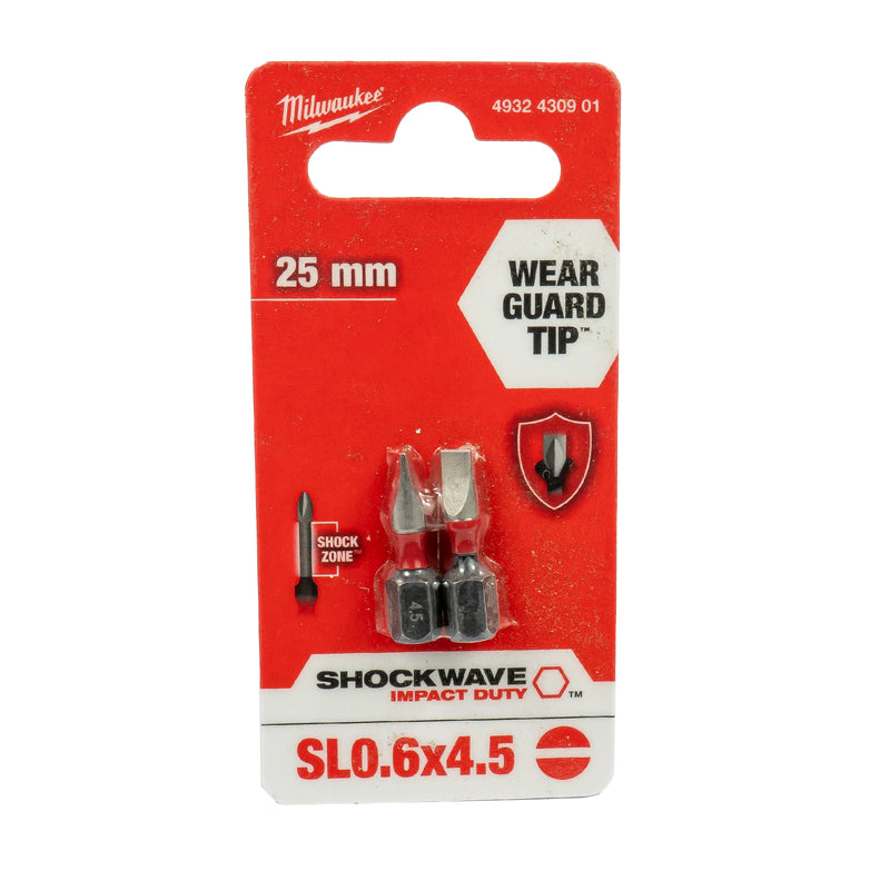 Shockwave Schrauberbit 1/4" für Schlagschrauber (Bits wählbar: TX | PH | PZ | HEX | SL | TX BO, Länge: 25 / 50 / 90 mm)