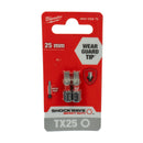 Shockwave Schrauberbit 1/4" für Schlagschrauber (Bits wählbar: TX | PH | PZ | HEX | SL | TX BO, Länge: 25 / 50 / 90 mm)