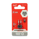 Shockwave Schrauberbit 1/4" für Schlagschrauber (Bits wählbar: TX | PH | PZ | HEX | SL | TX BO, Länge: 25 / 50 / 90 mm)