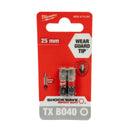 Shockwave Schrauberbit 1/4" für Schlagschrauber (Bits wählbar: TX | PH | PZ | HEX | SL | TX BO, Länge: 25 / 50 / 90 mm)