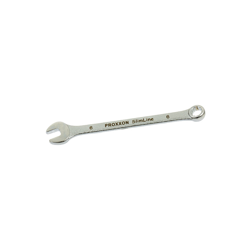 Ring-Maulschlüssel SlimLine (Schlüsselweite: 5,5 - 41 mm wählbar, Hergestellt aus CrV-Stahl, 15° abgewinkelter Kopf)