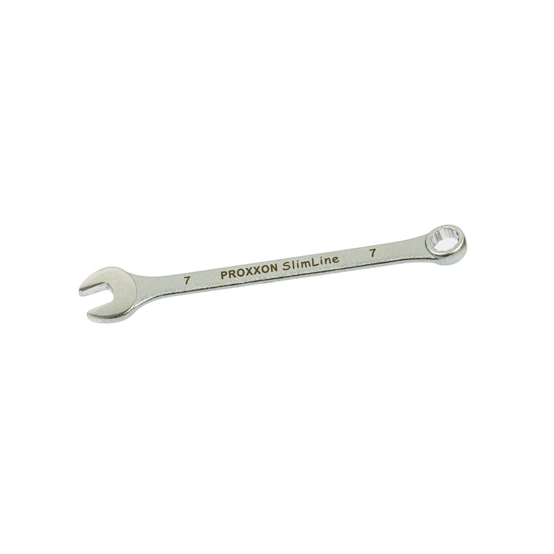 Ring-Maulschlüssel SlimLine (Schlüsselweite: 5,5 - 41 mm wählbar, Hergestellt aus CrV-Stahl, 15° abgewinkelter Kopf)