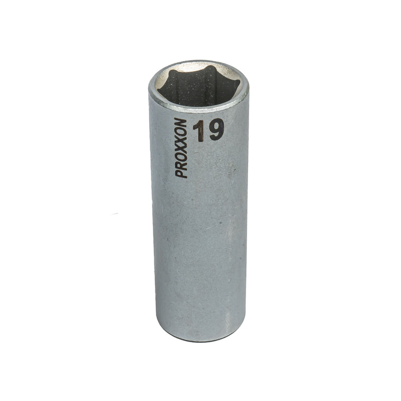 1/2" Tiefbett-Steckschlüsseleinsatz (Schlüsselweite: 10 - 24 mm wählbar, Hergestellt aus CrV-Stahl, lange Ausführung 79 mm)