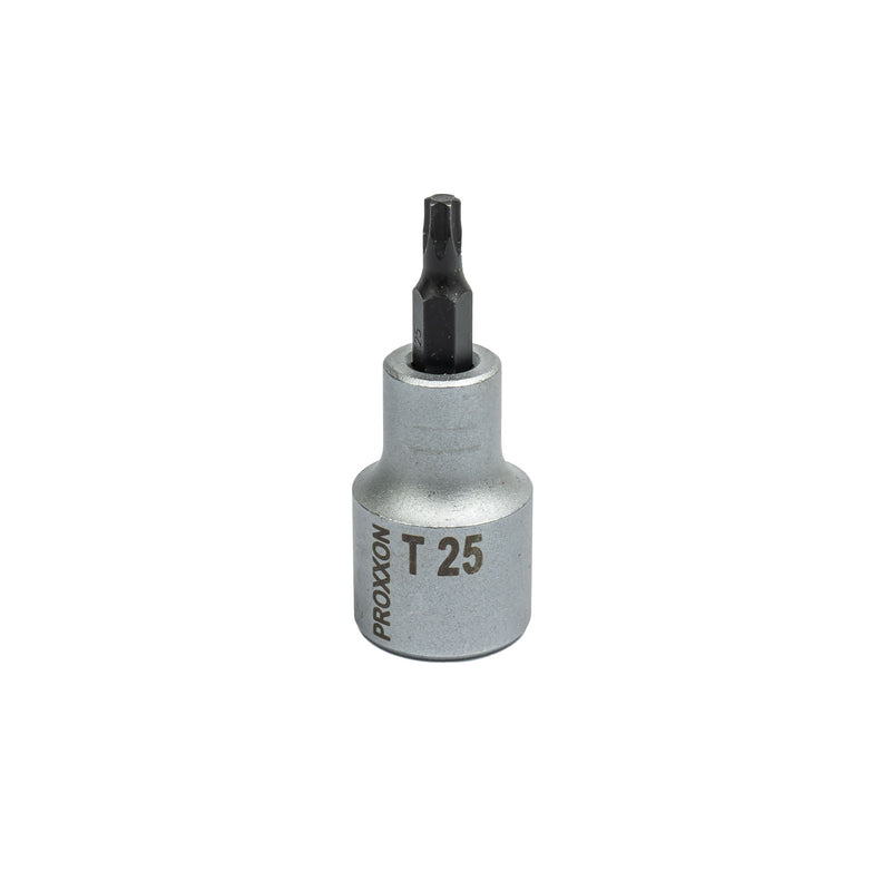 1/2" TX-Einsatz (TX 20 - TX 70 wählbar, Länge: 55 mm, Sockel aus CrV-Stahl, Steckschlüsseleinsatz Torx)