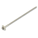 Spenglerschrauben mit Dichtscheibe 15 mm, TX 20 Antrieb, Edelstahl A2, Länge wählbar 25 - 120 mm