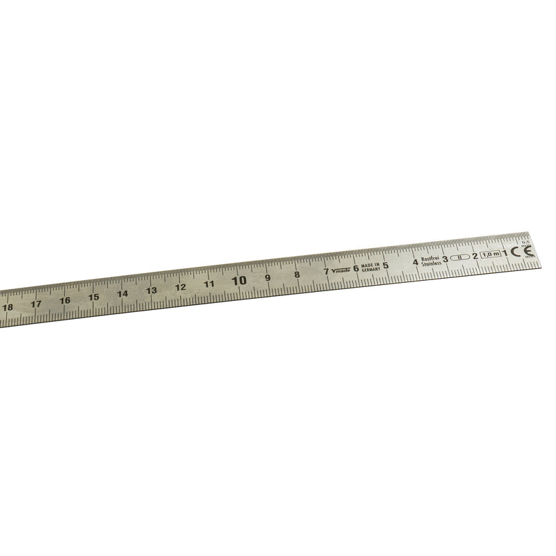 Stahlmaßstab biegsam Typ B, in verschiedenen Längen, aus rostfreien Federbandstahl